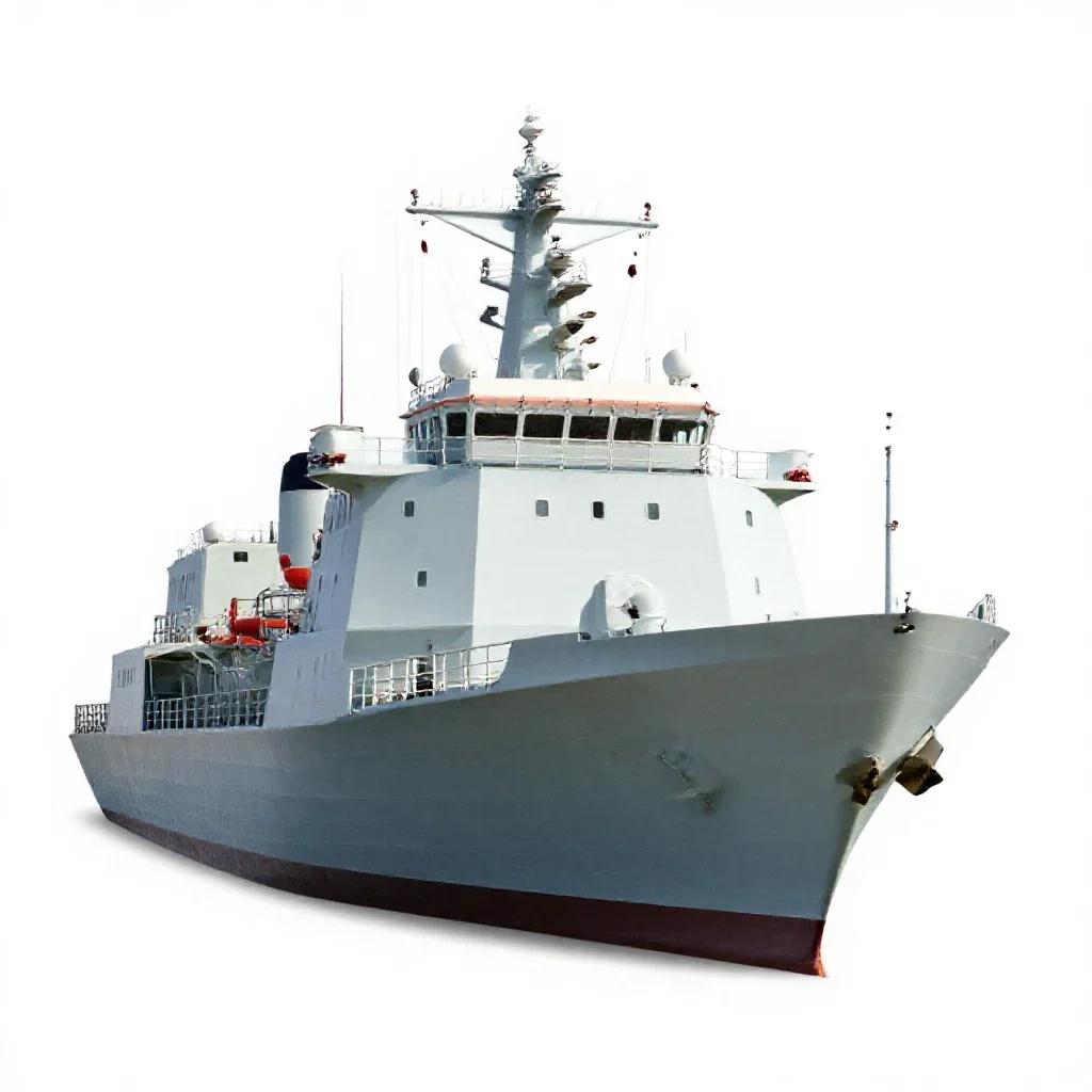 Guard ship isolated on a white background