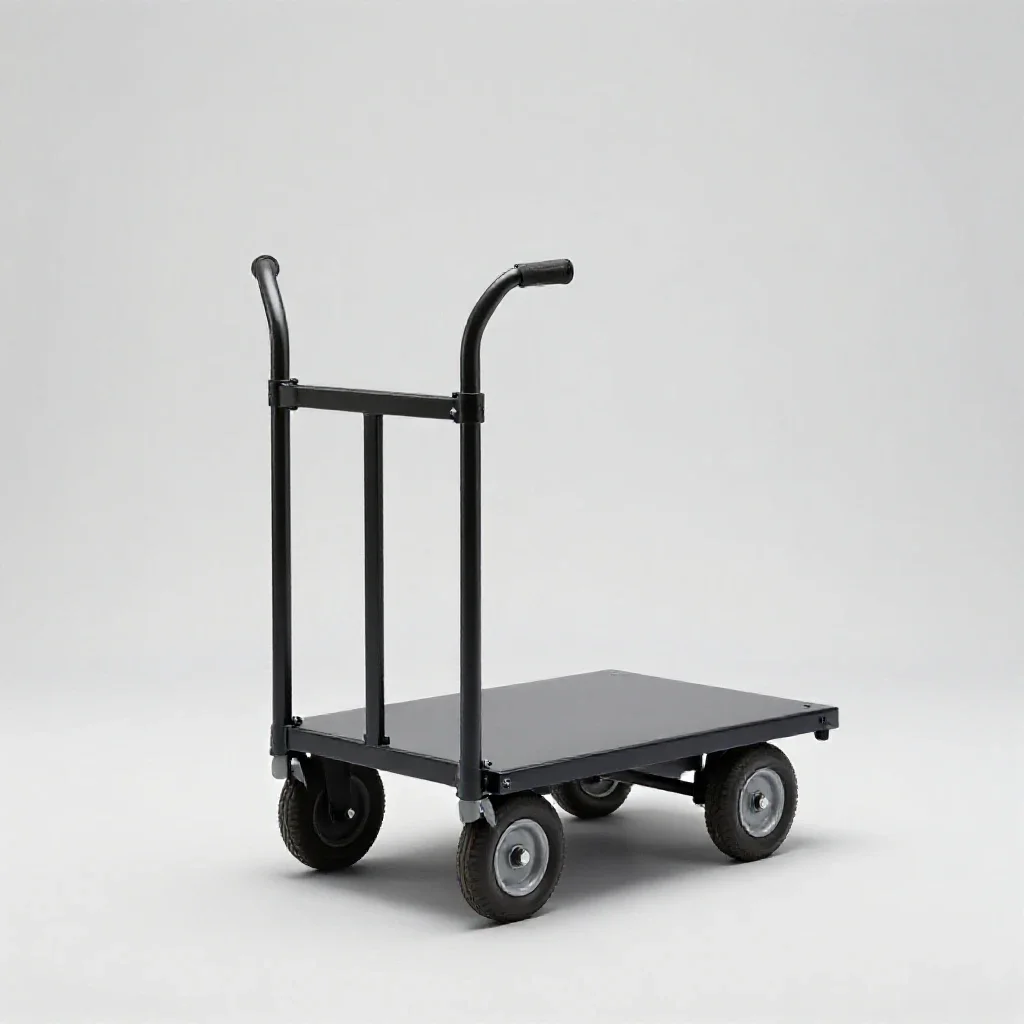 Hand truck isolated on a white background
