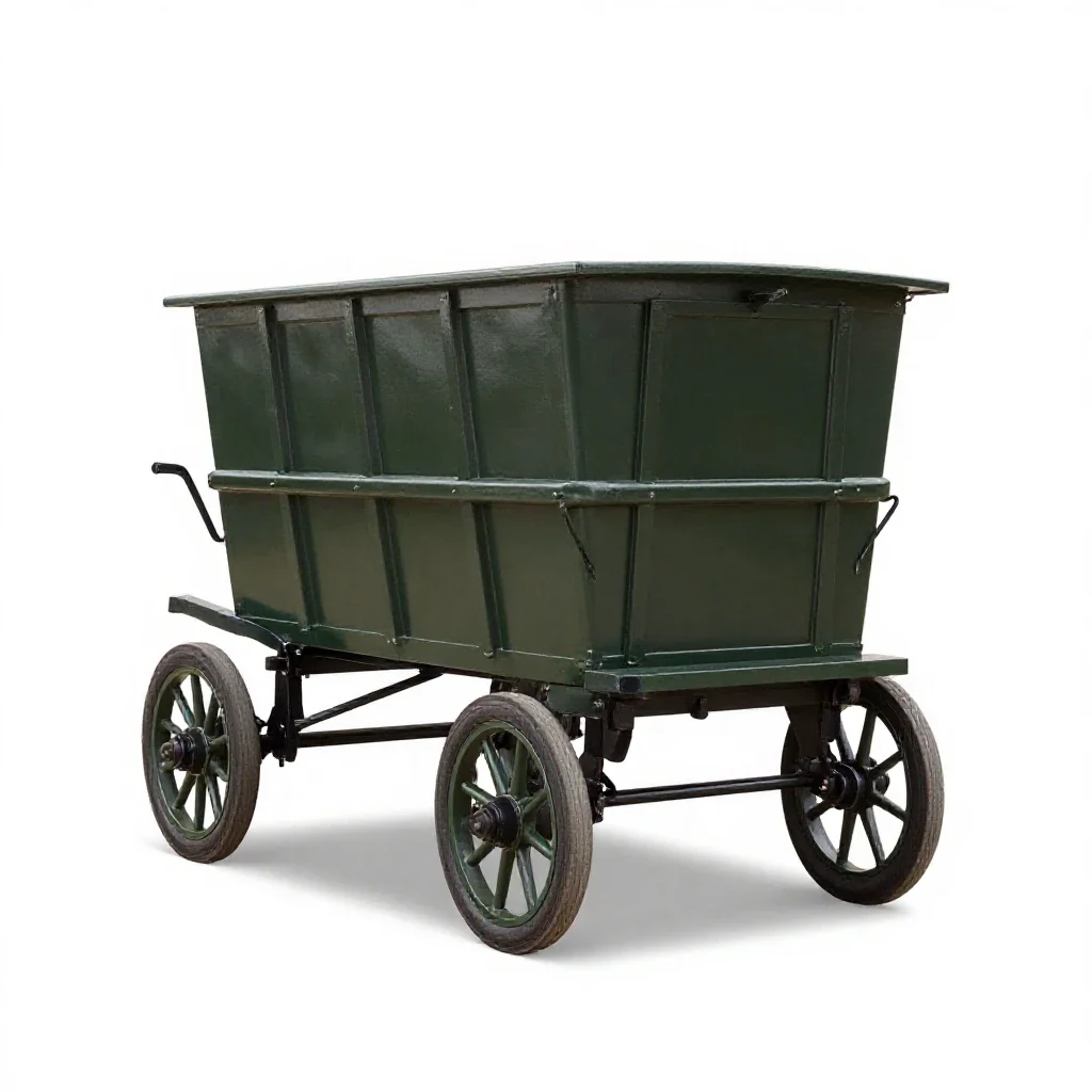Horse cart isolated on a white background