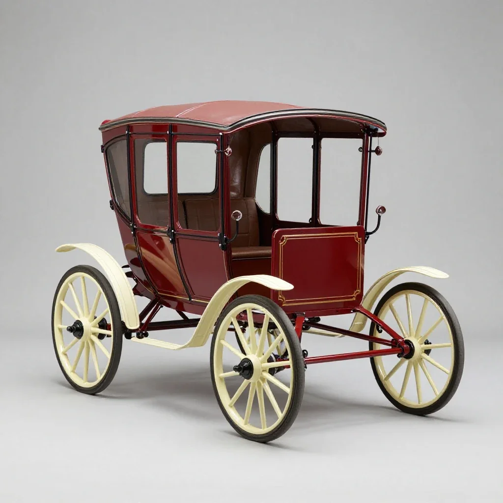 Horsecar isolated on a white background