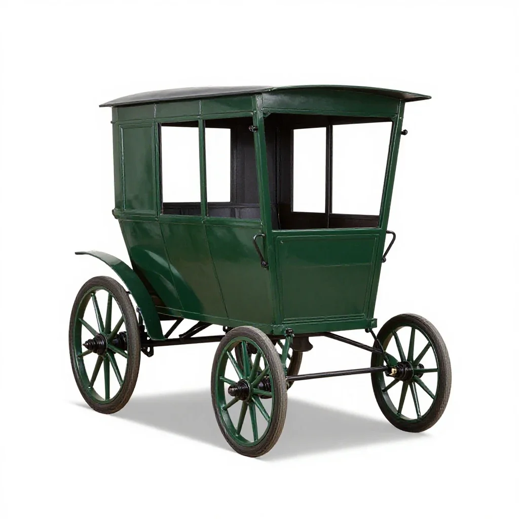 Jaunting car isolated on a white background