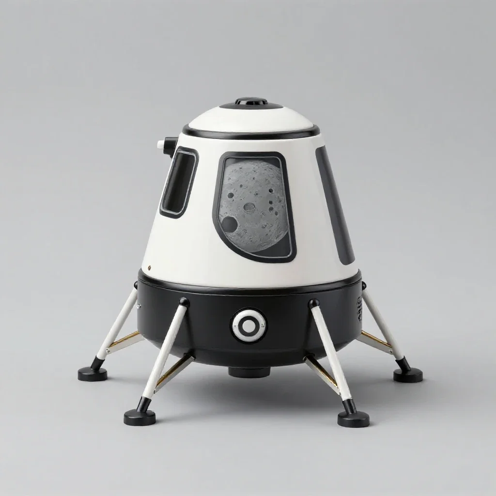 Lander isolated on a white background