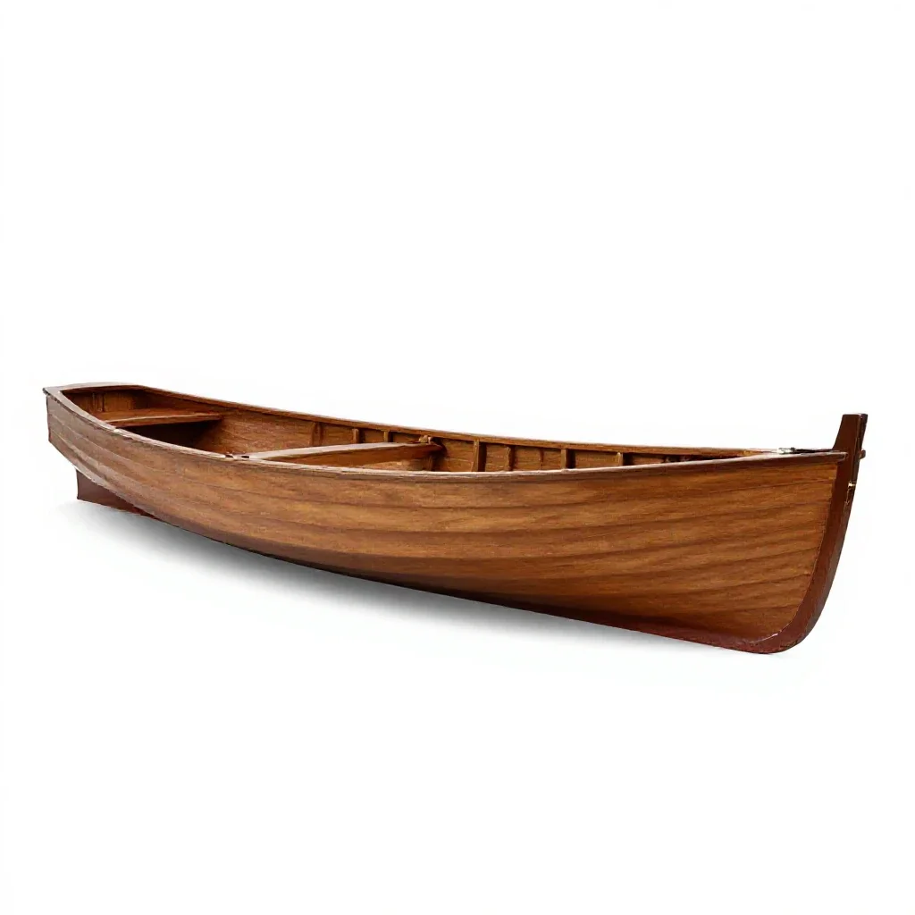 Longboat isolated on a white background