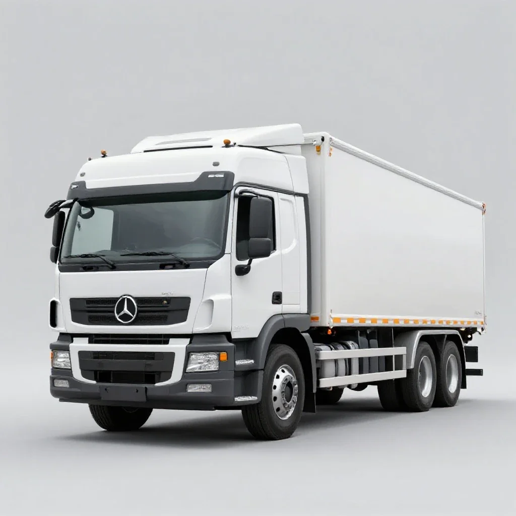 Lorry isolated on a white background
