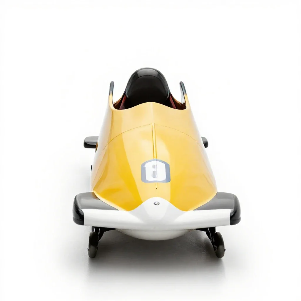 Luge isolated on a white background