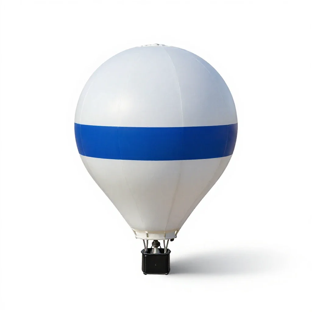 Meteorological balloon isolated on a white background