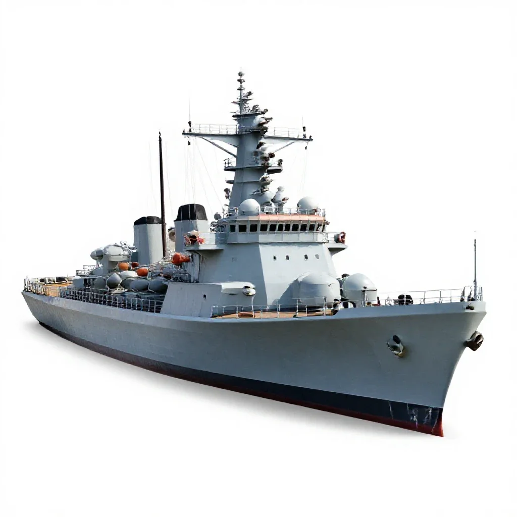 Minelayer isolated on a white background