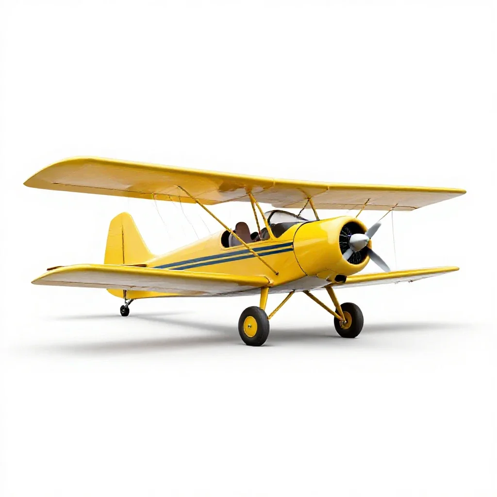 Monoplane isolated on a white background