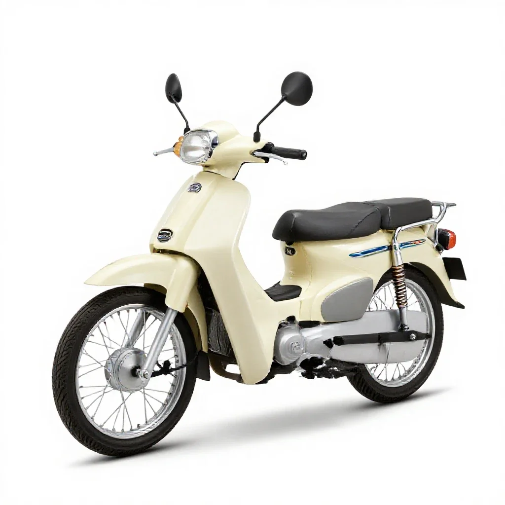Moped isolated on a white background
