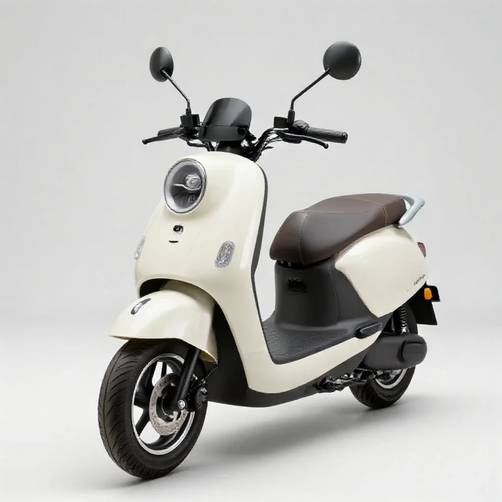 Motor scooter isolated on a white background