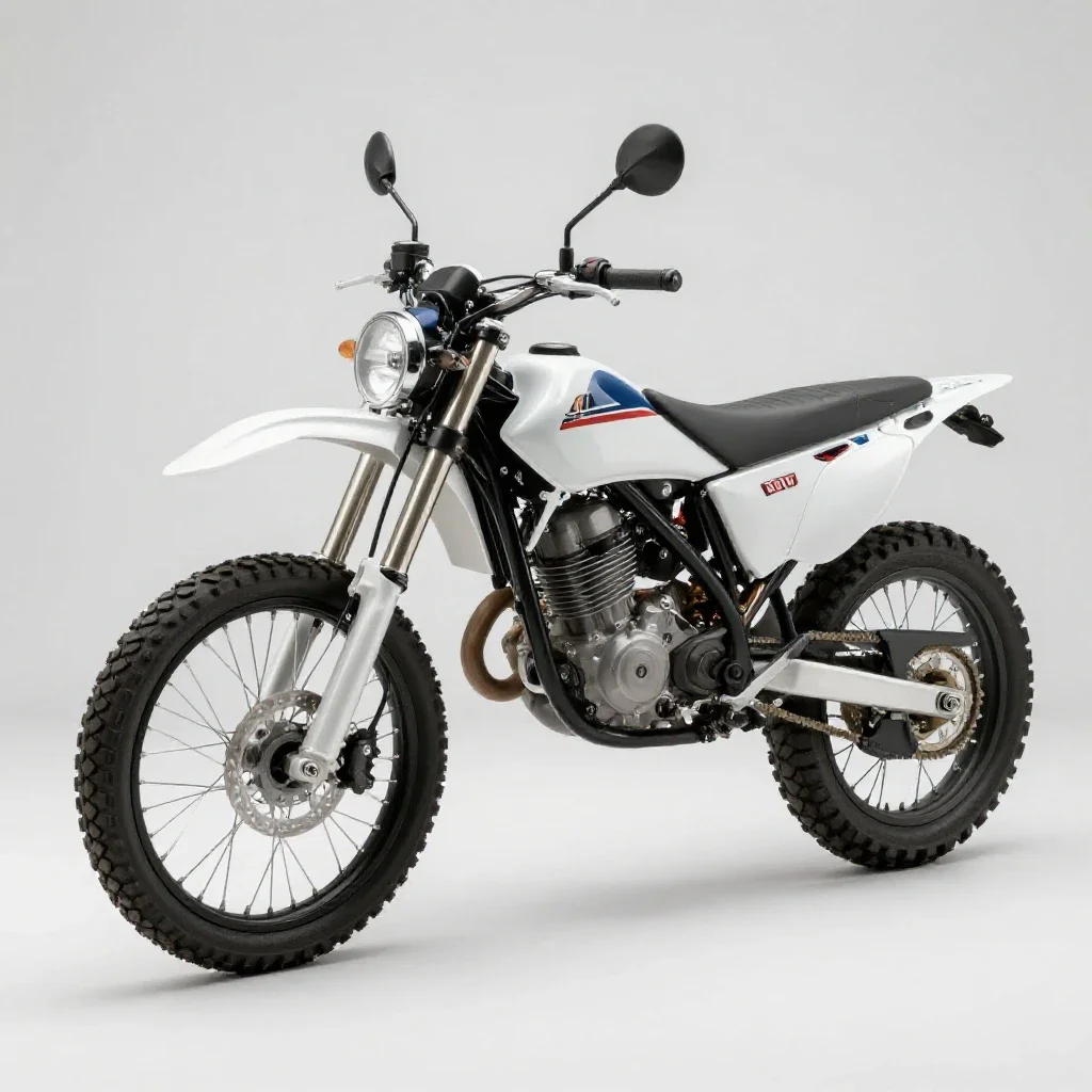 Motorcycle isolated on a white background