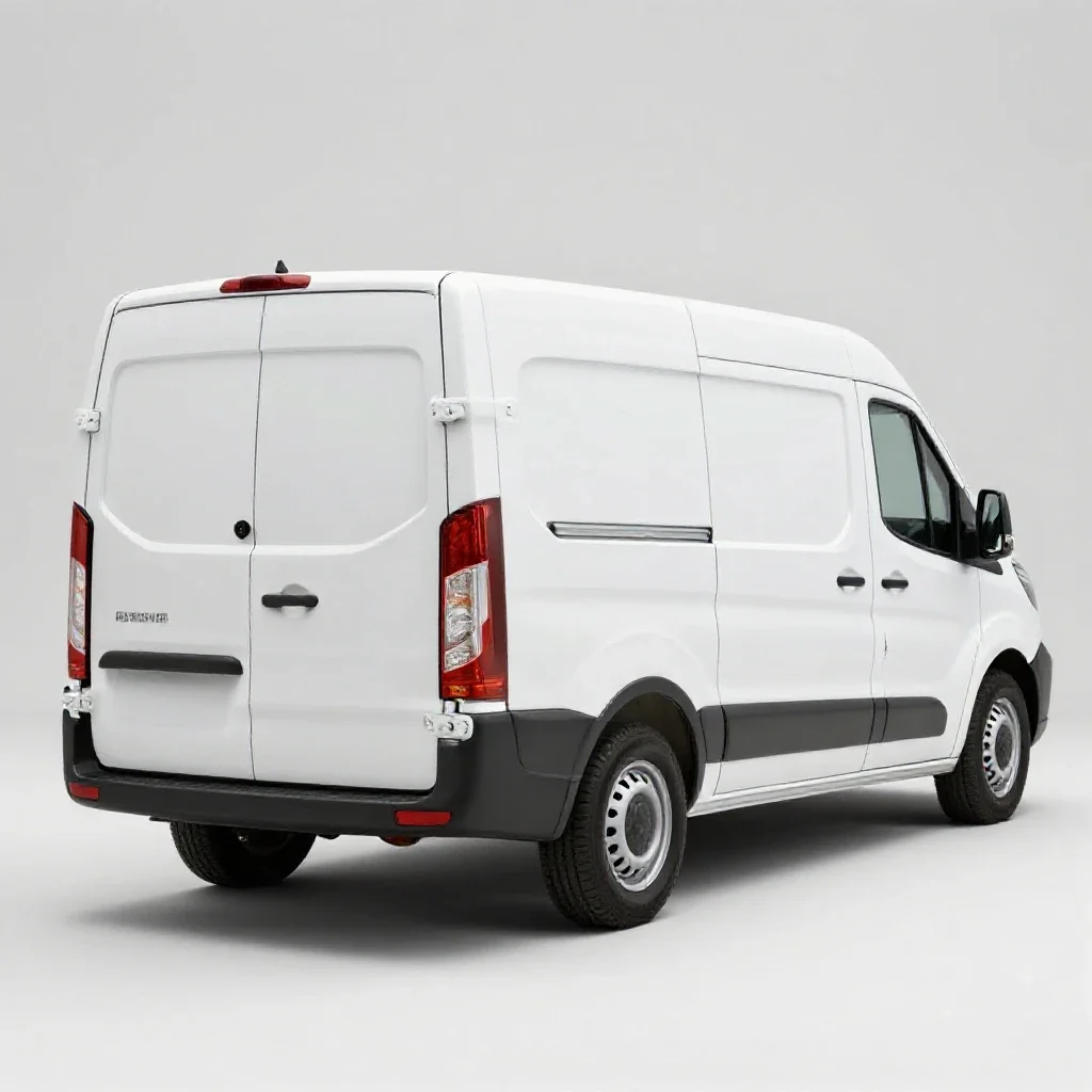 Moving van isolated on a white background