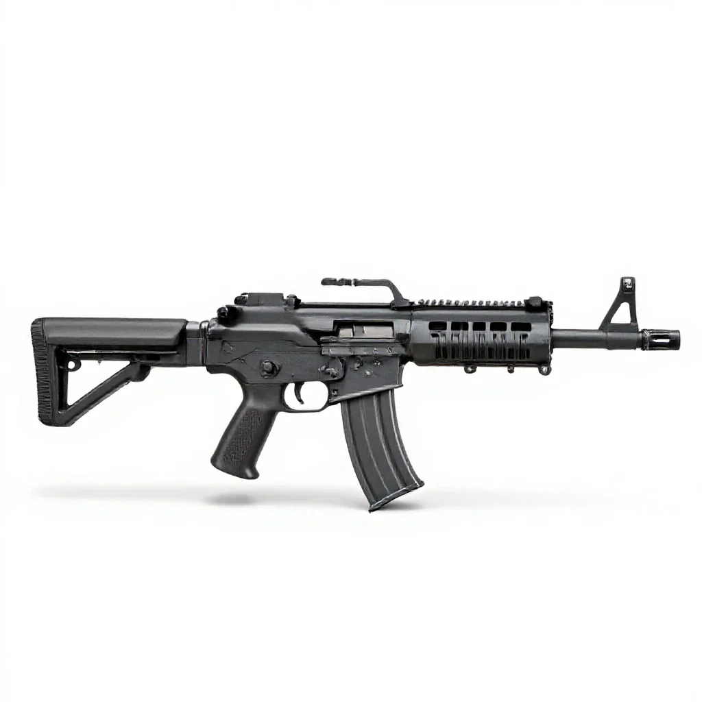 Assault gun isolated on a white background