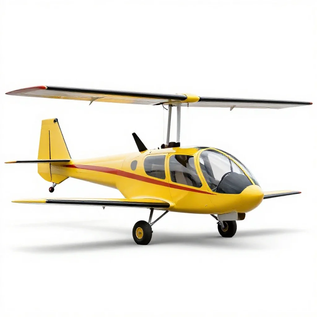 Autogiro isolated on a white background