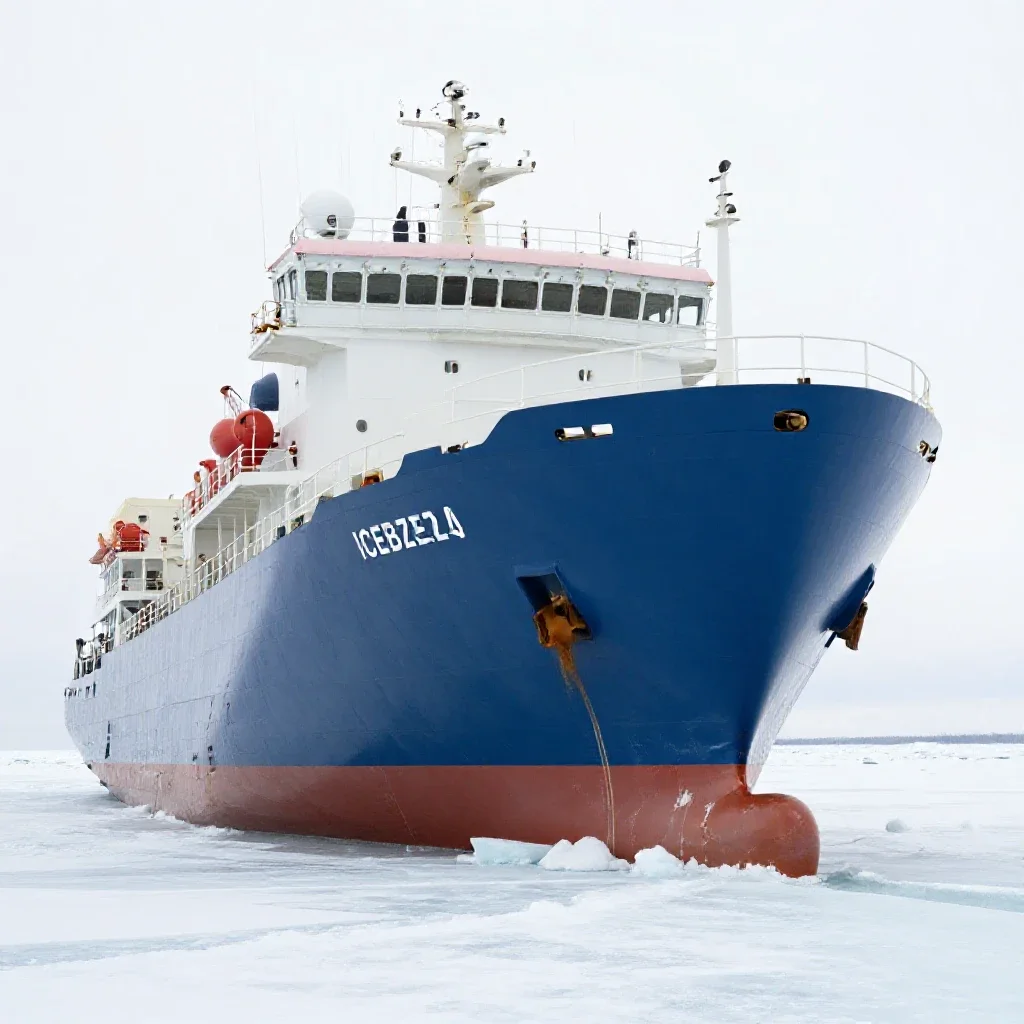 Icebreaker isolated on a white background