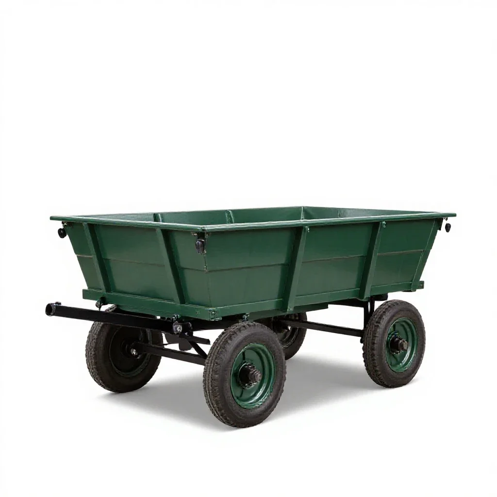 Oxcart isolated on a white background