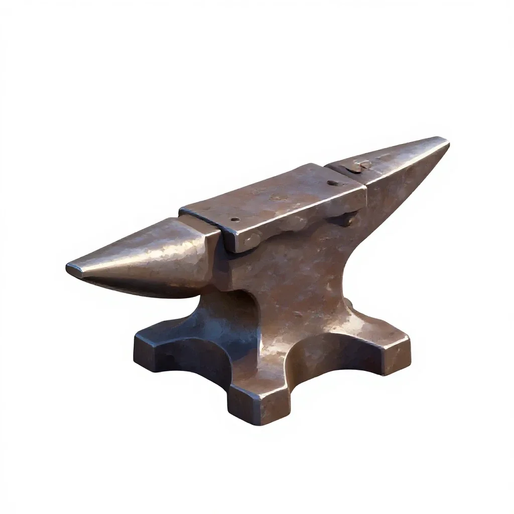 Cobbler's anvil isolated on a white background