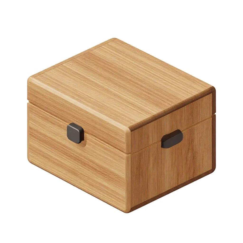 Travelling writing box isolated on a white background