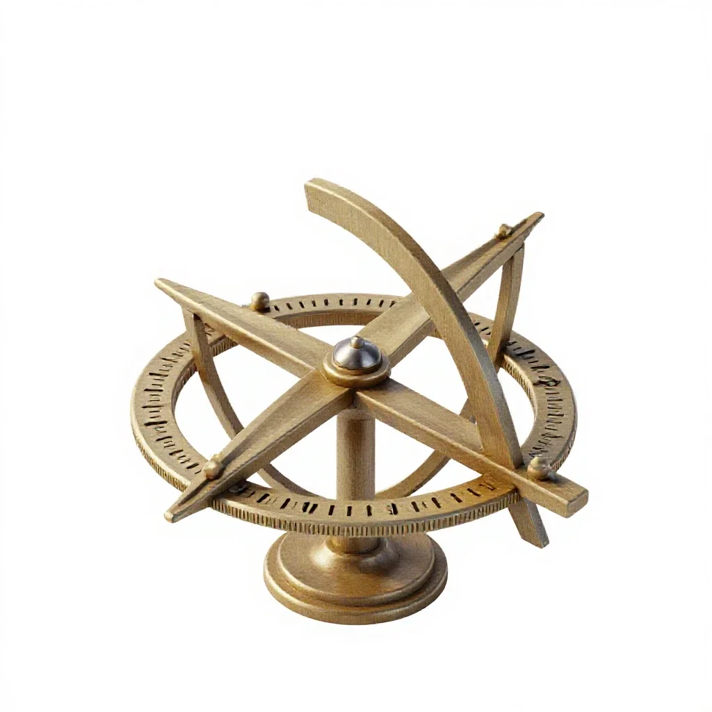 Astrolabe isolated on a white background