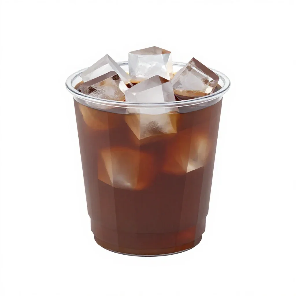 Horchata over ice isolated on a white background