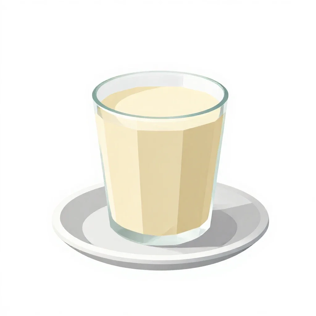 Lassi with cardamom isolated on a white background