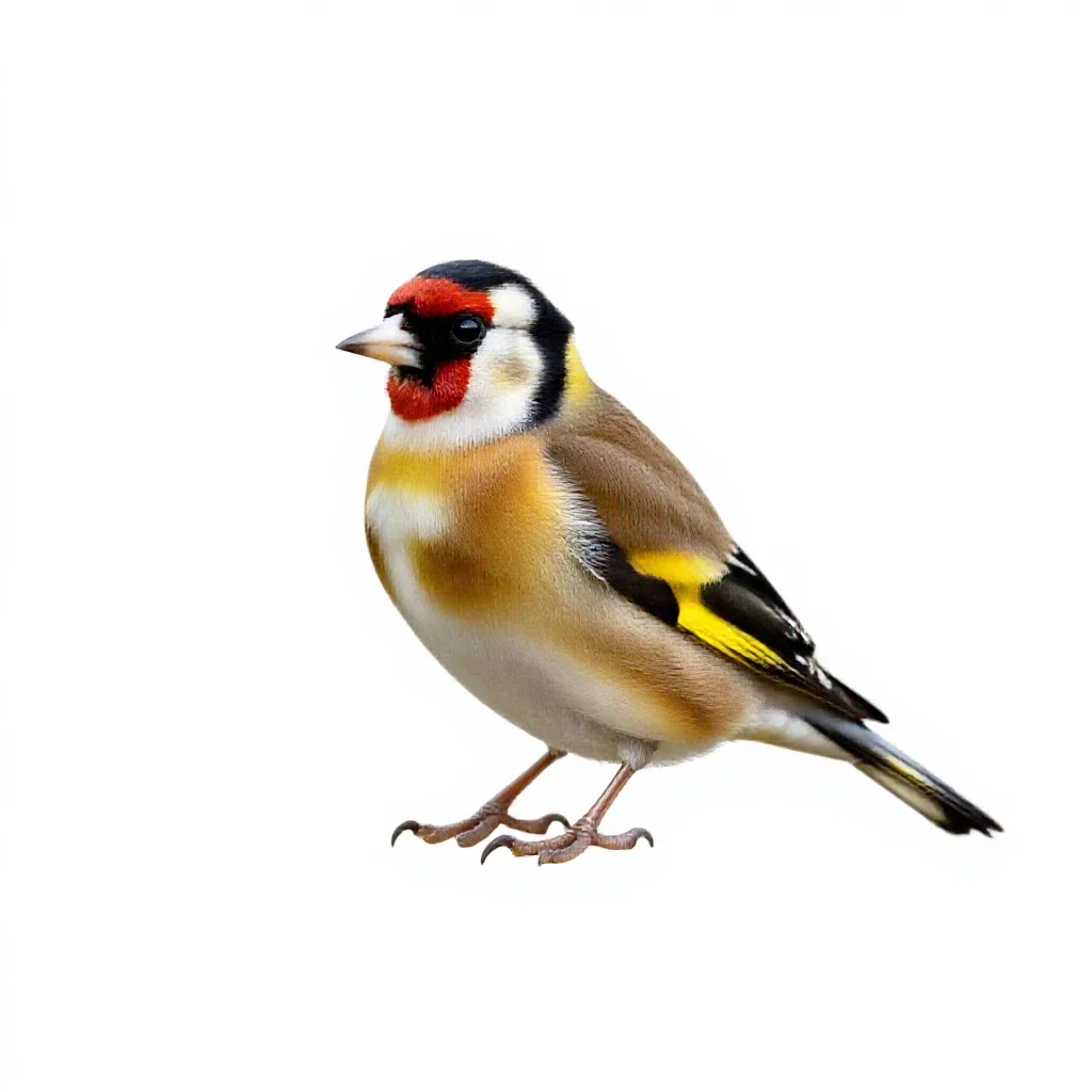 Goldfinch isolated on a white background