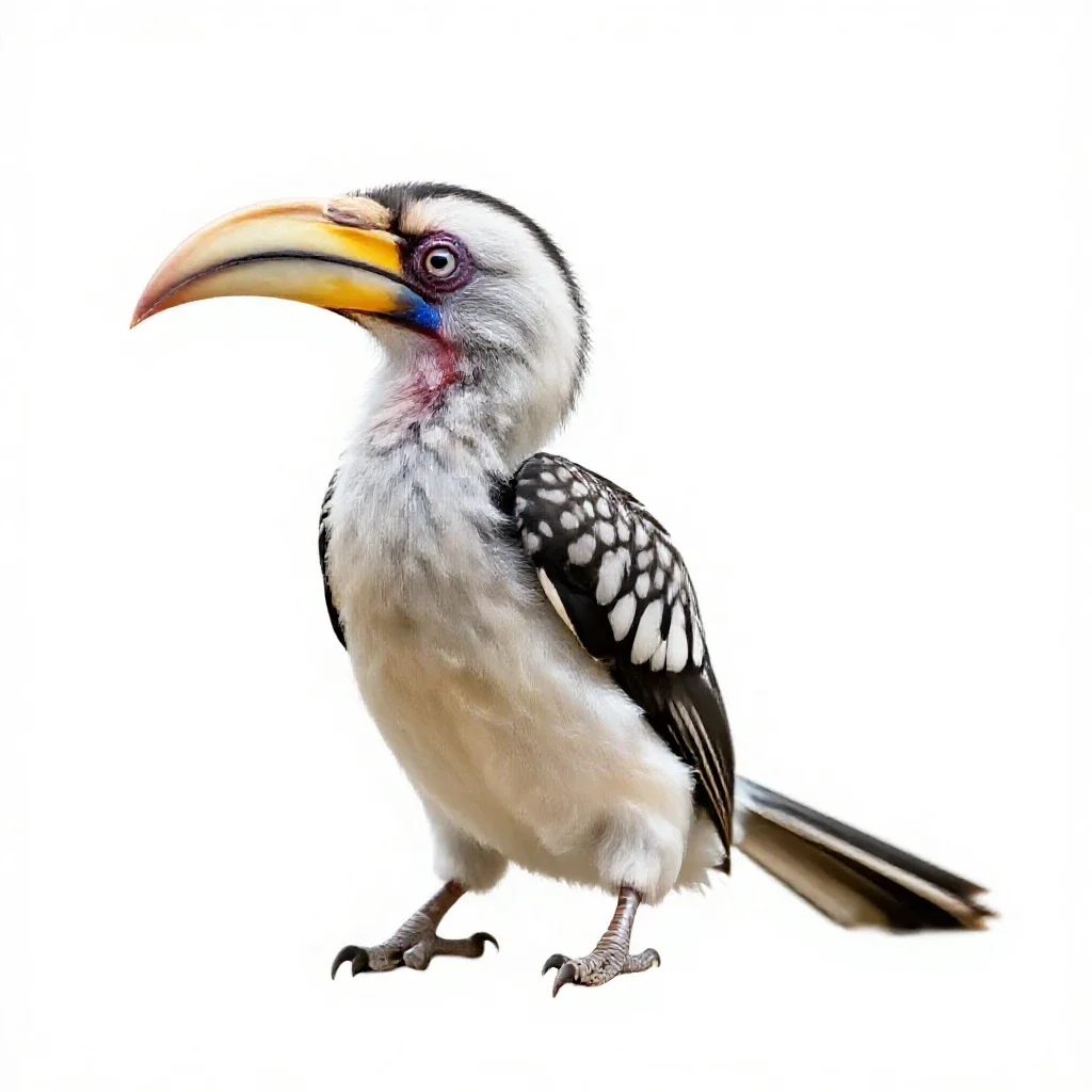 Hornbill isolated on a white background