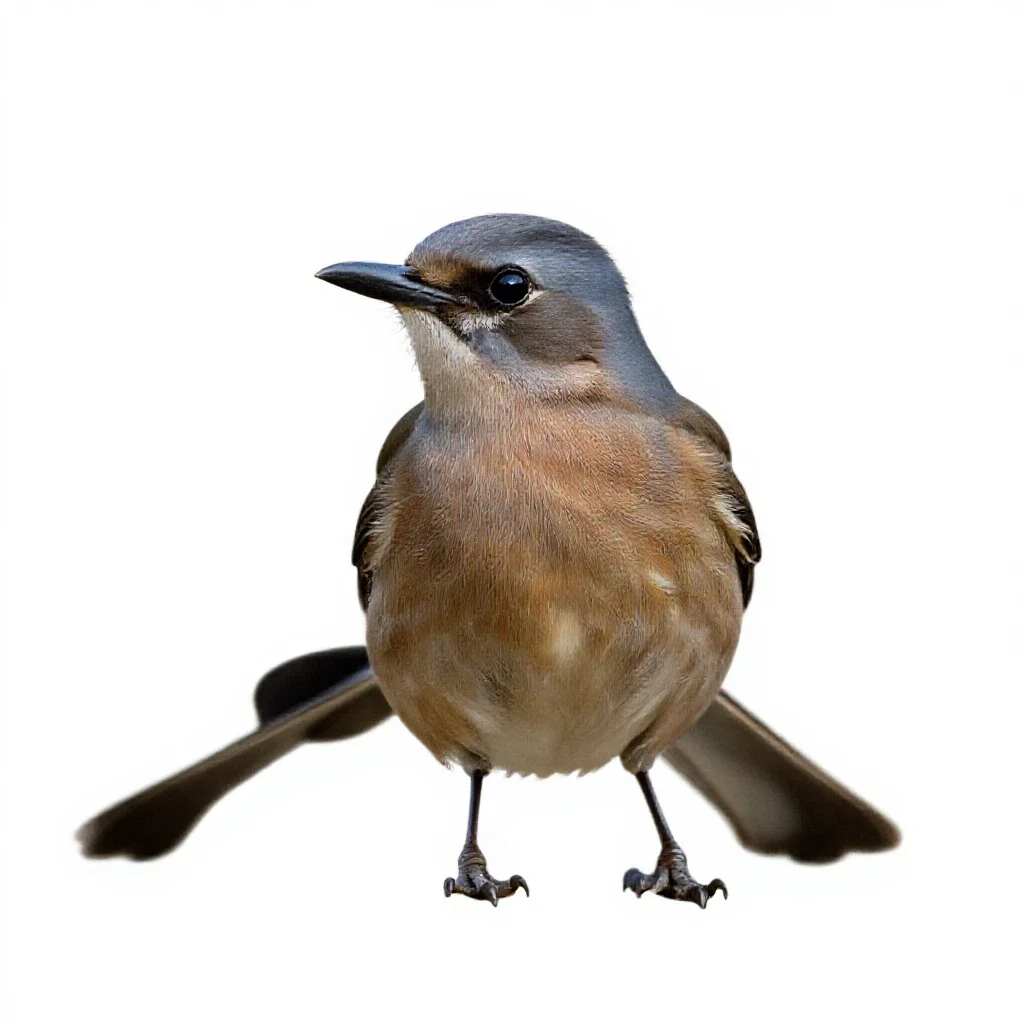Kingbird isolated on a white background