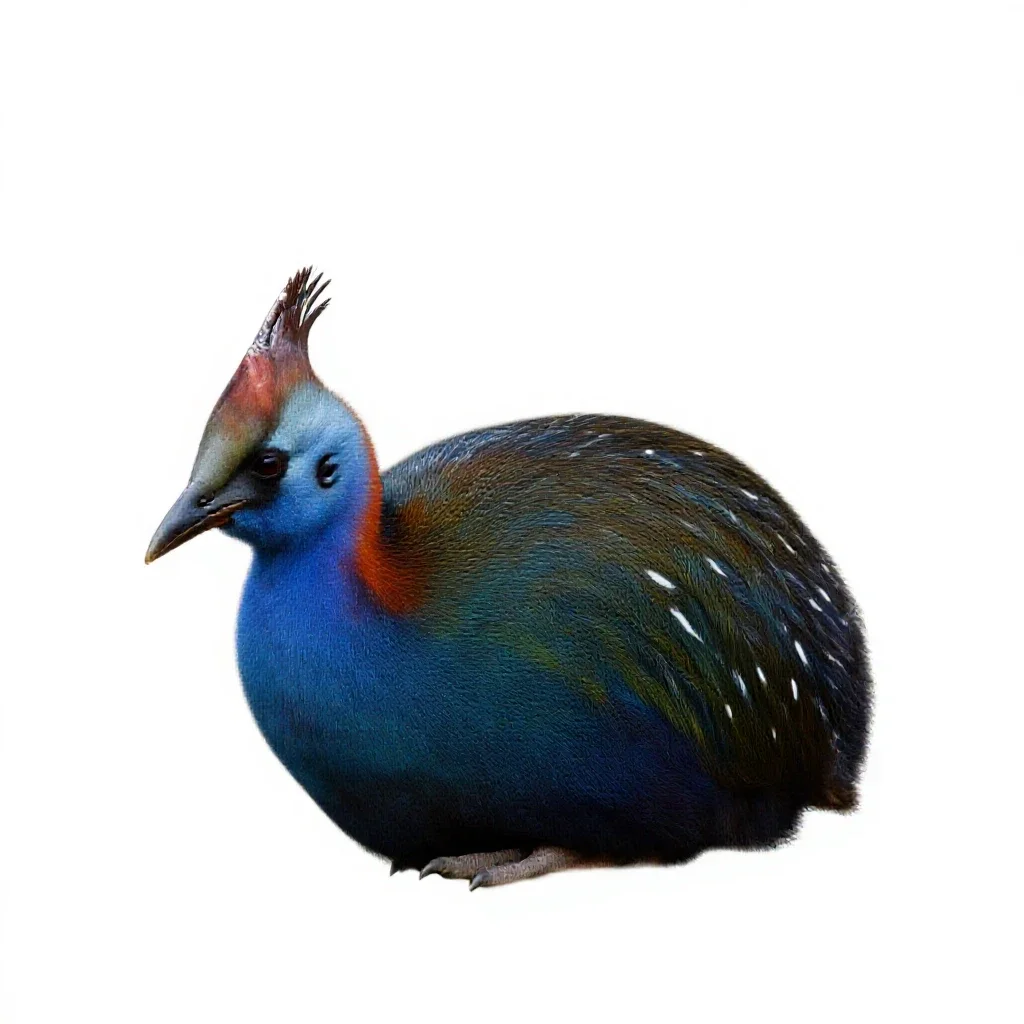 Takahe isolated on a white background