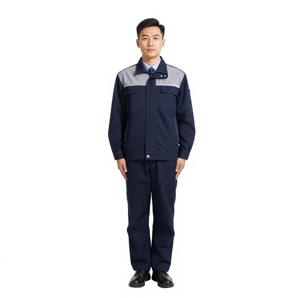 Bus driver in uniform isolated on a white background