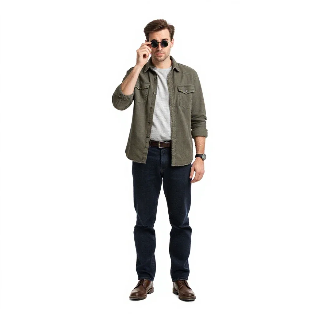 Watchmaker with a loupe isolated on a white background