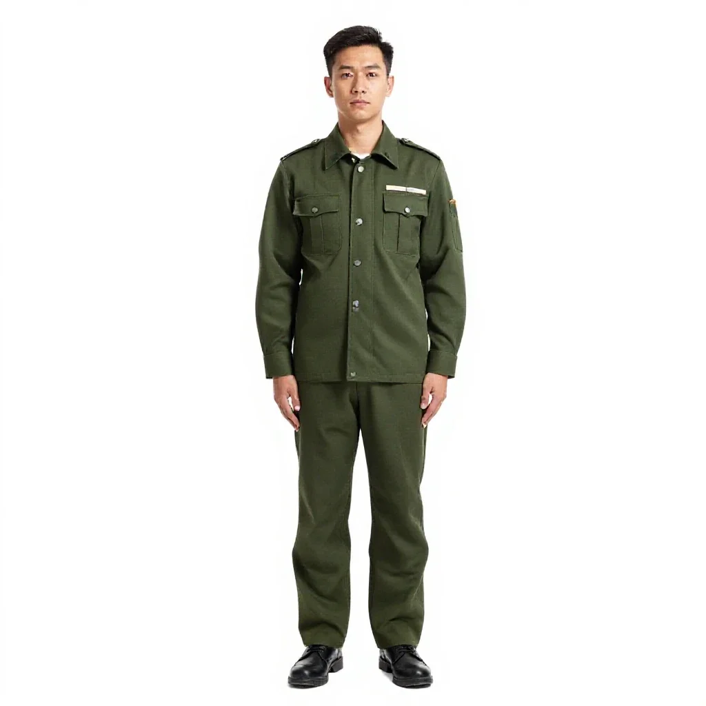 Station quartermaster isolated on a white background