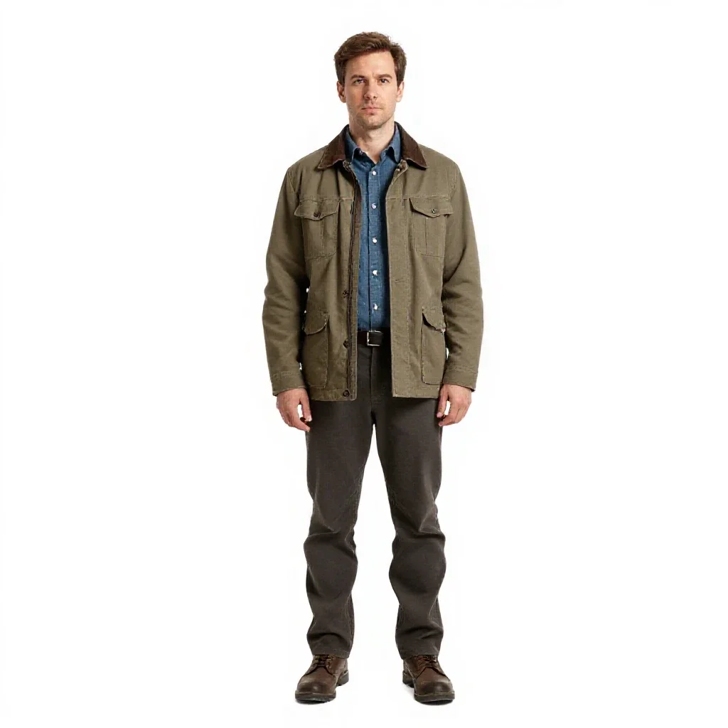 Xenoarchaeologist with a sample case isolated on a white background