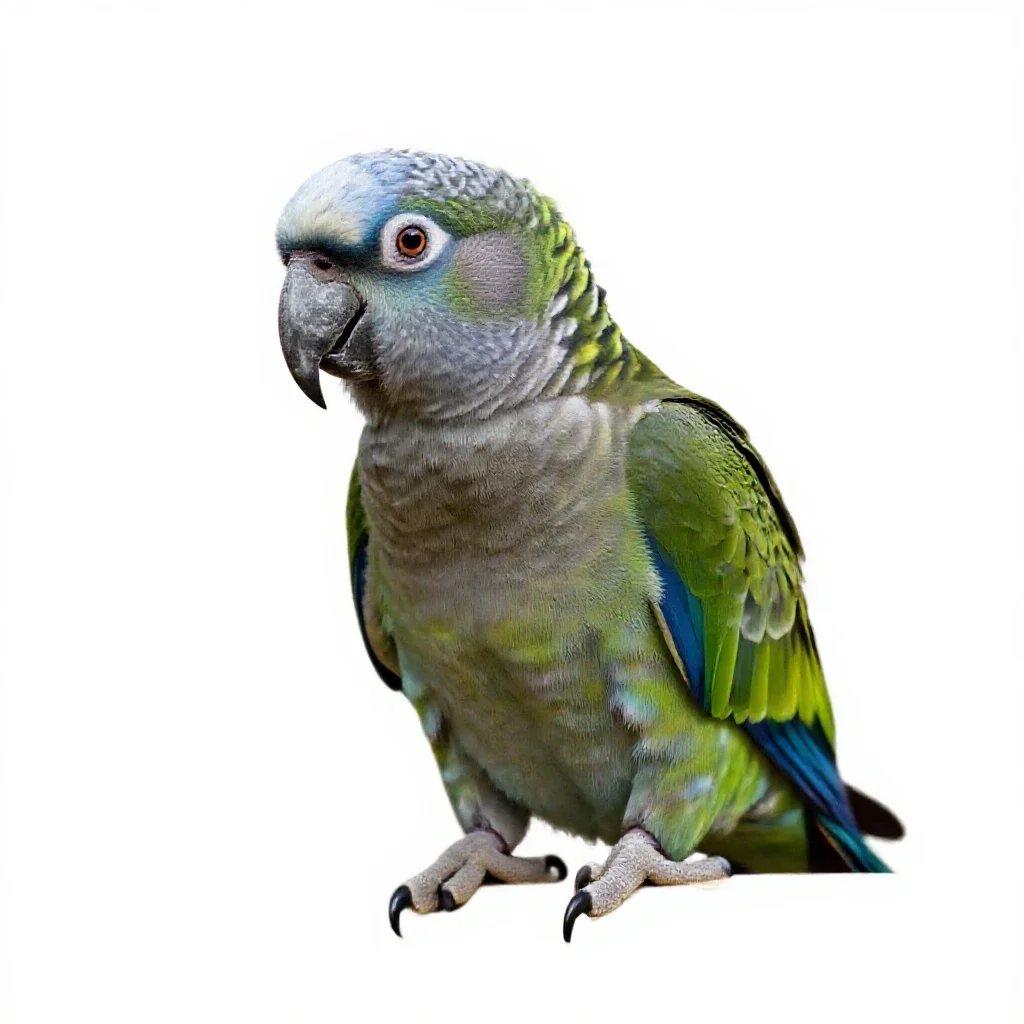Kea parrot isolated on a white background