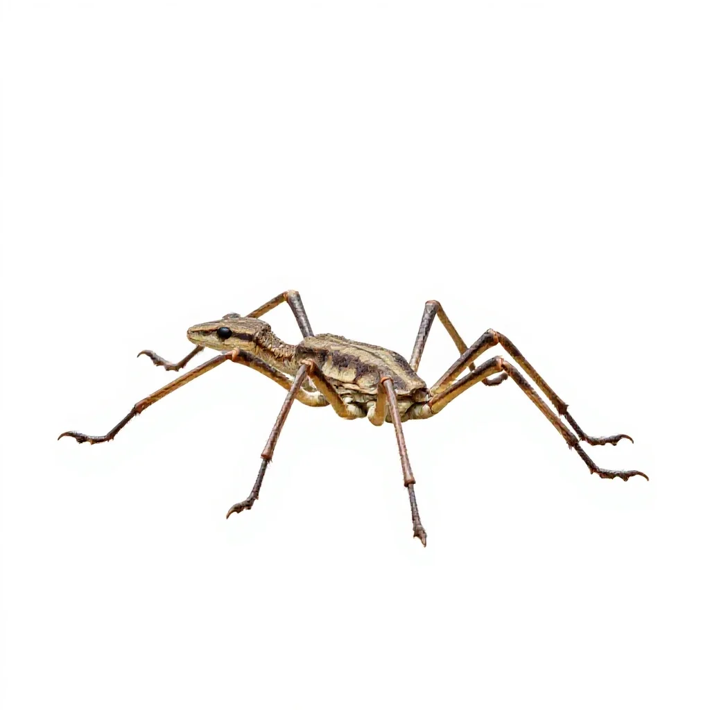 Six-legged desert strider isolated on a white background