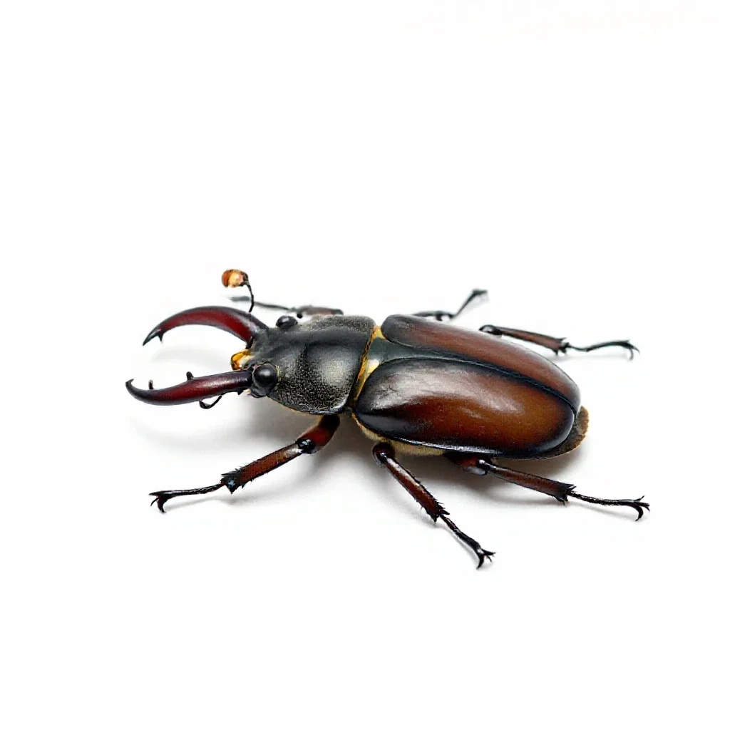 Stag beetle isolated on a white background
