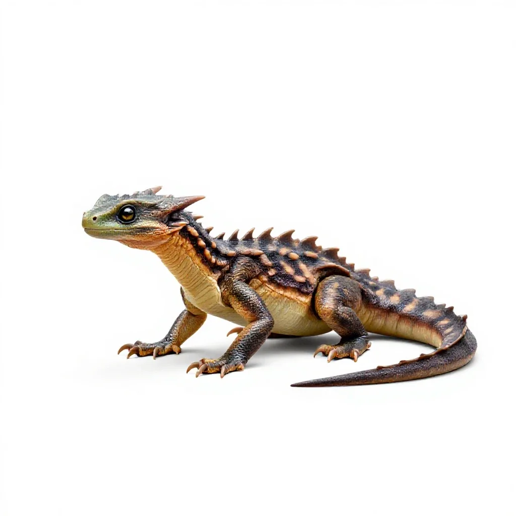 Young wyvern isolated on a white background