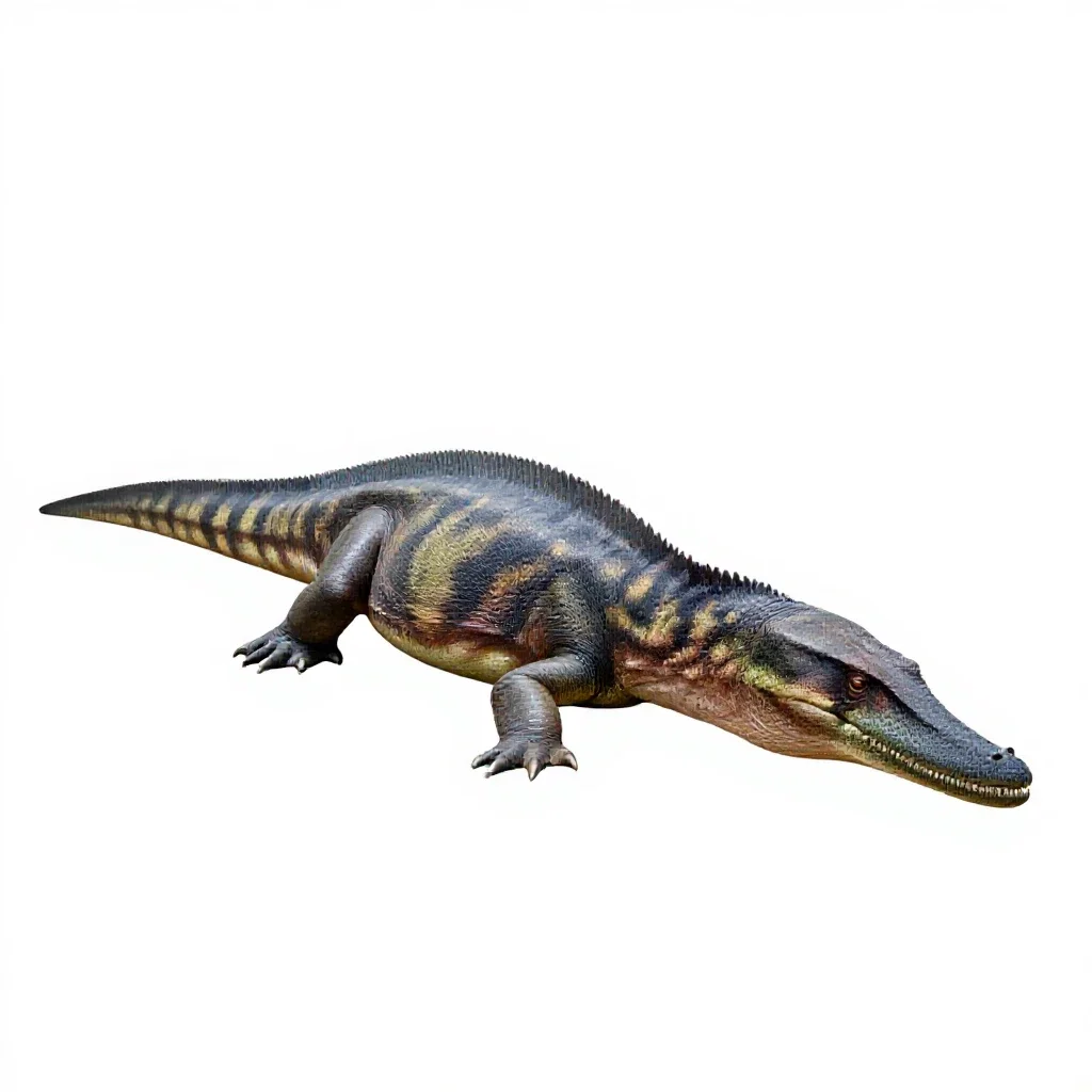 Mosasaurus isolated on a white background