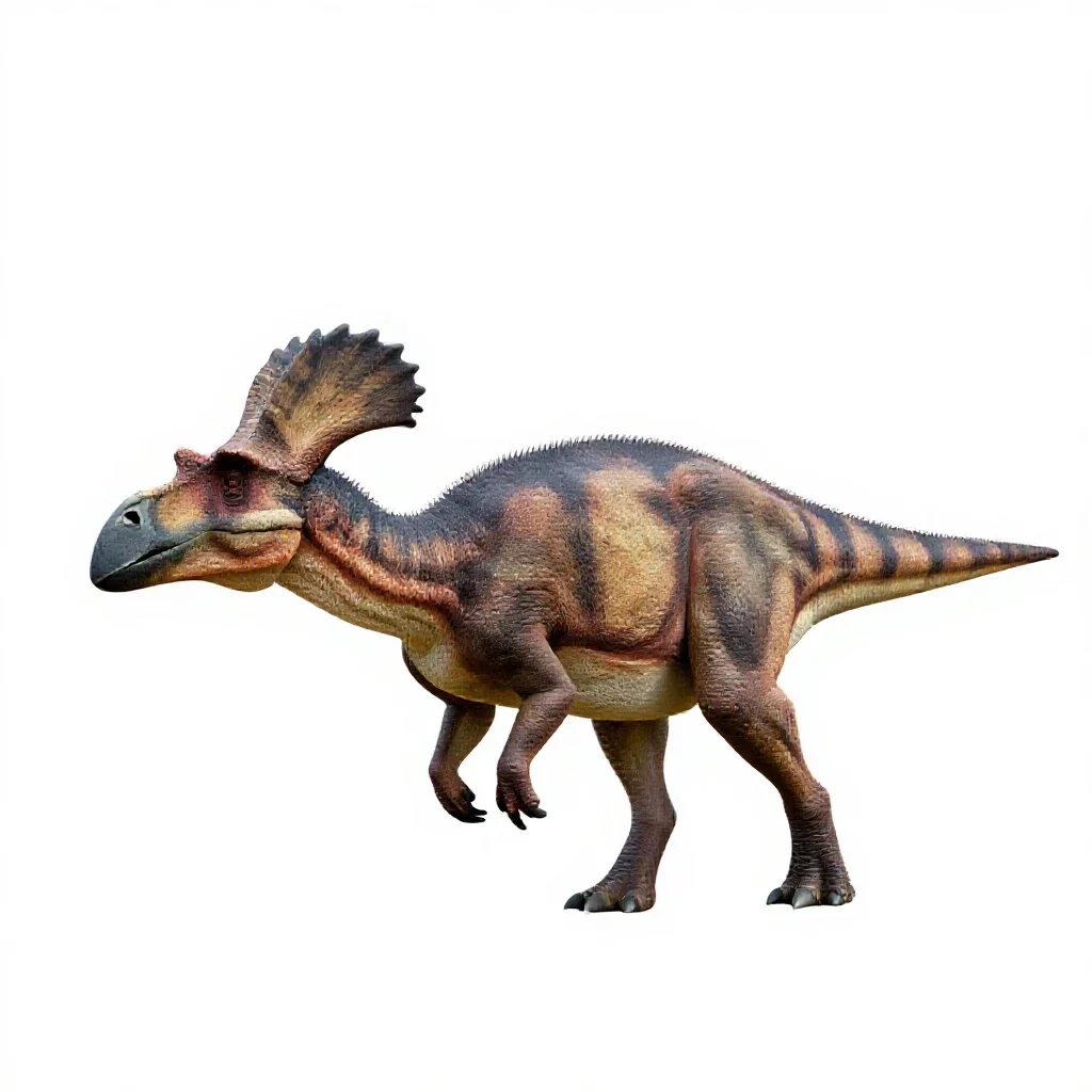 Parasaurolophus isolated on a white background