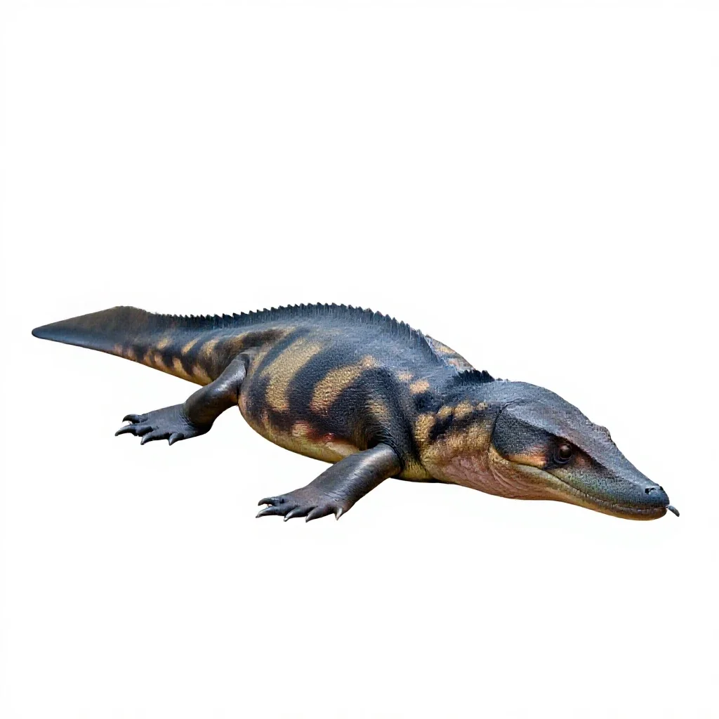 Plesiosaur isolated on a white background