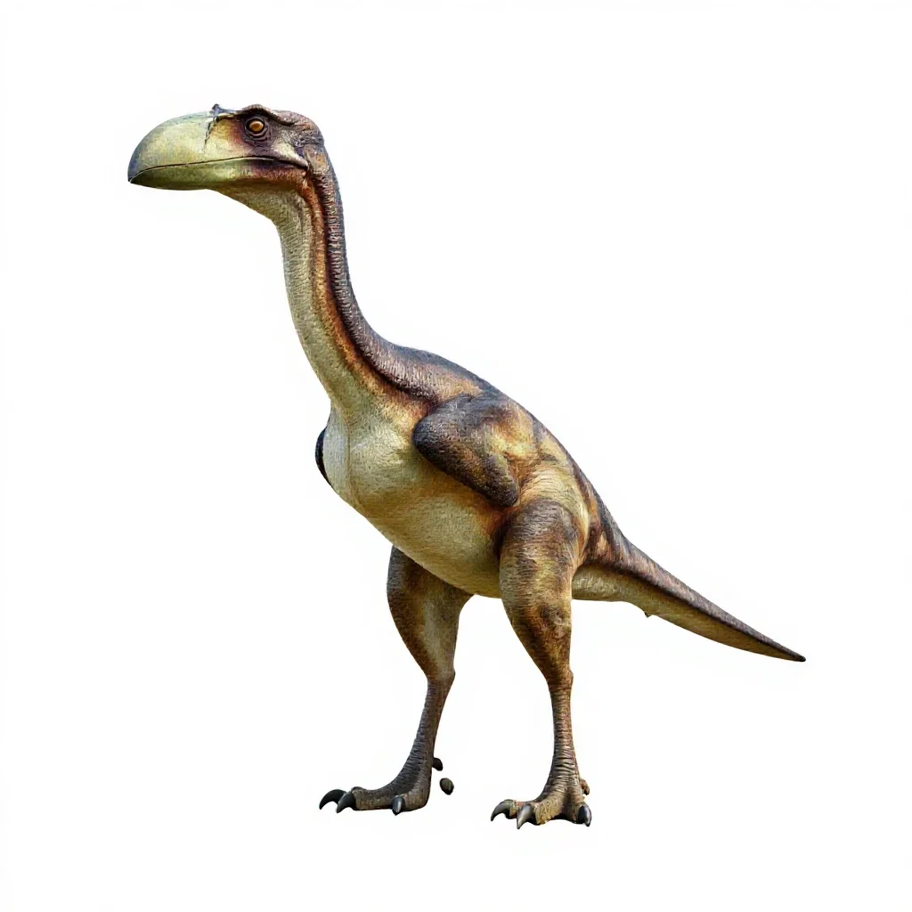 Quetzalcoatlus standing isolated on a white background