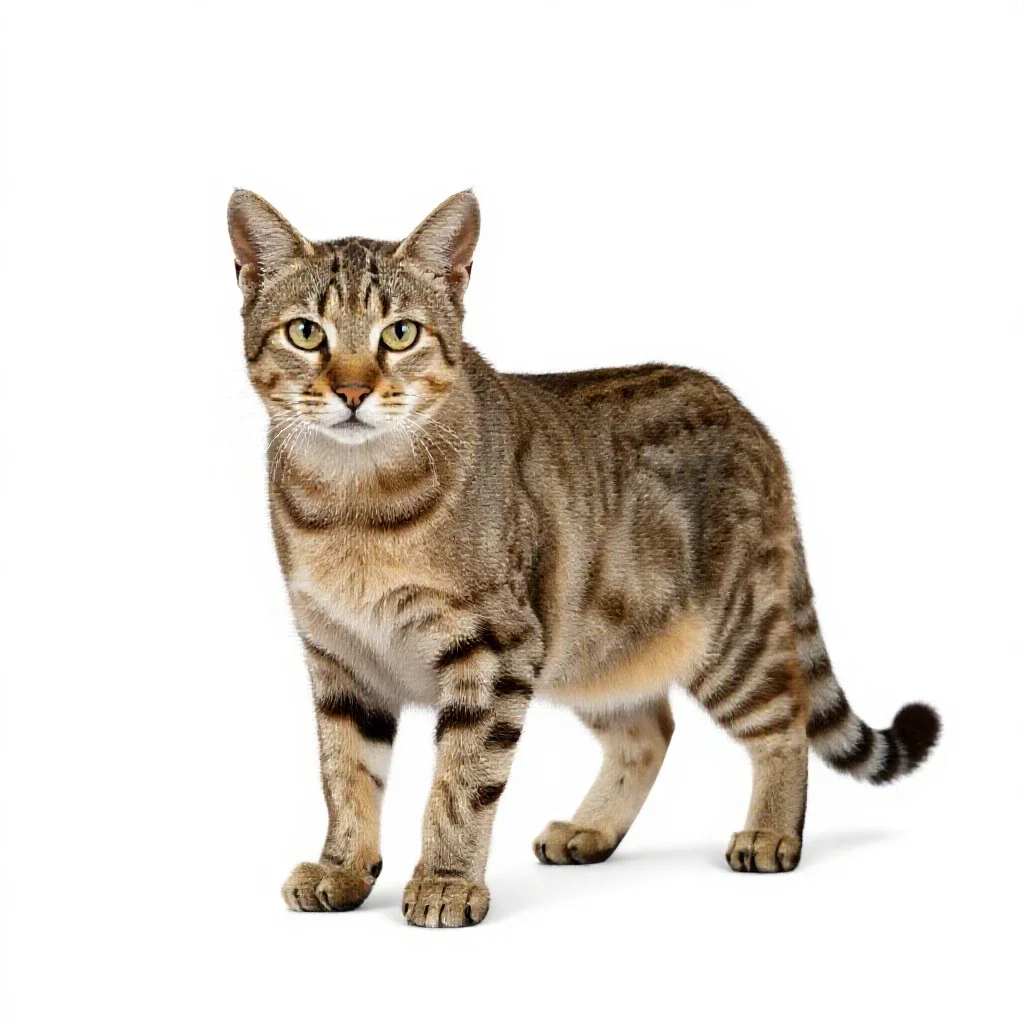 Sabre-toothed cat isolated on a white background
