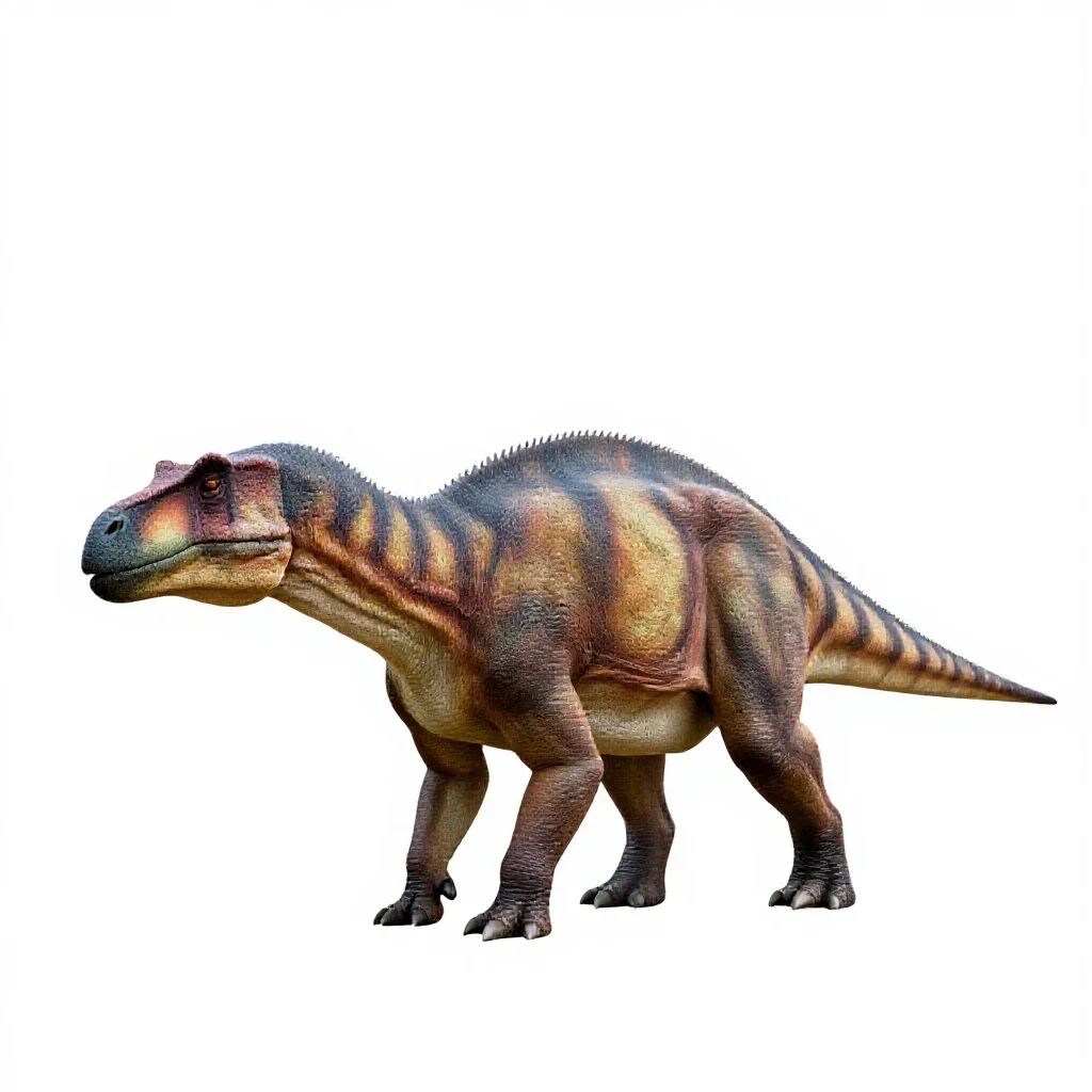 Therizinosaurus isolated on a white background