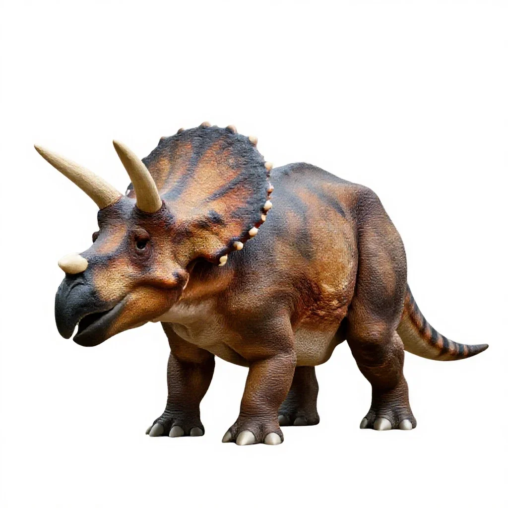 Triceratops isolated on a white background