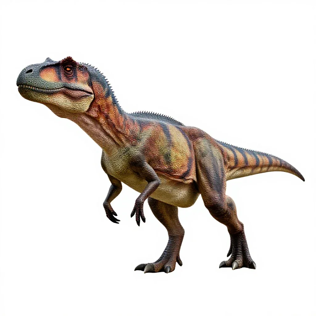 Allosaurus isolated on a white background