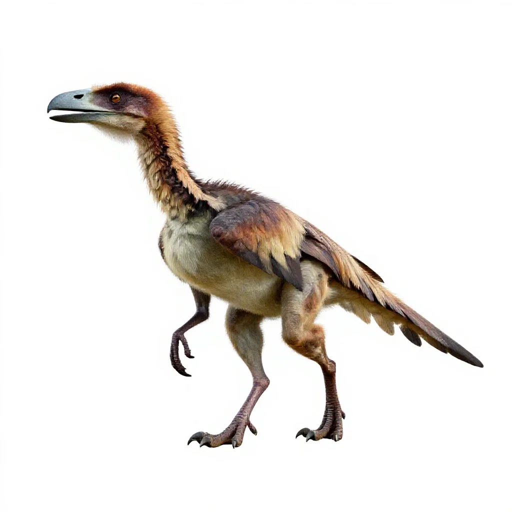 Archaeopteryx isolated on a white background