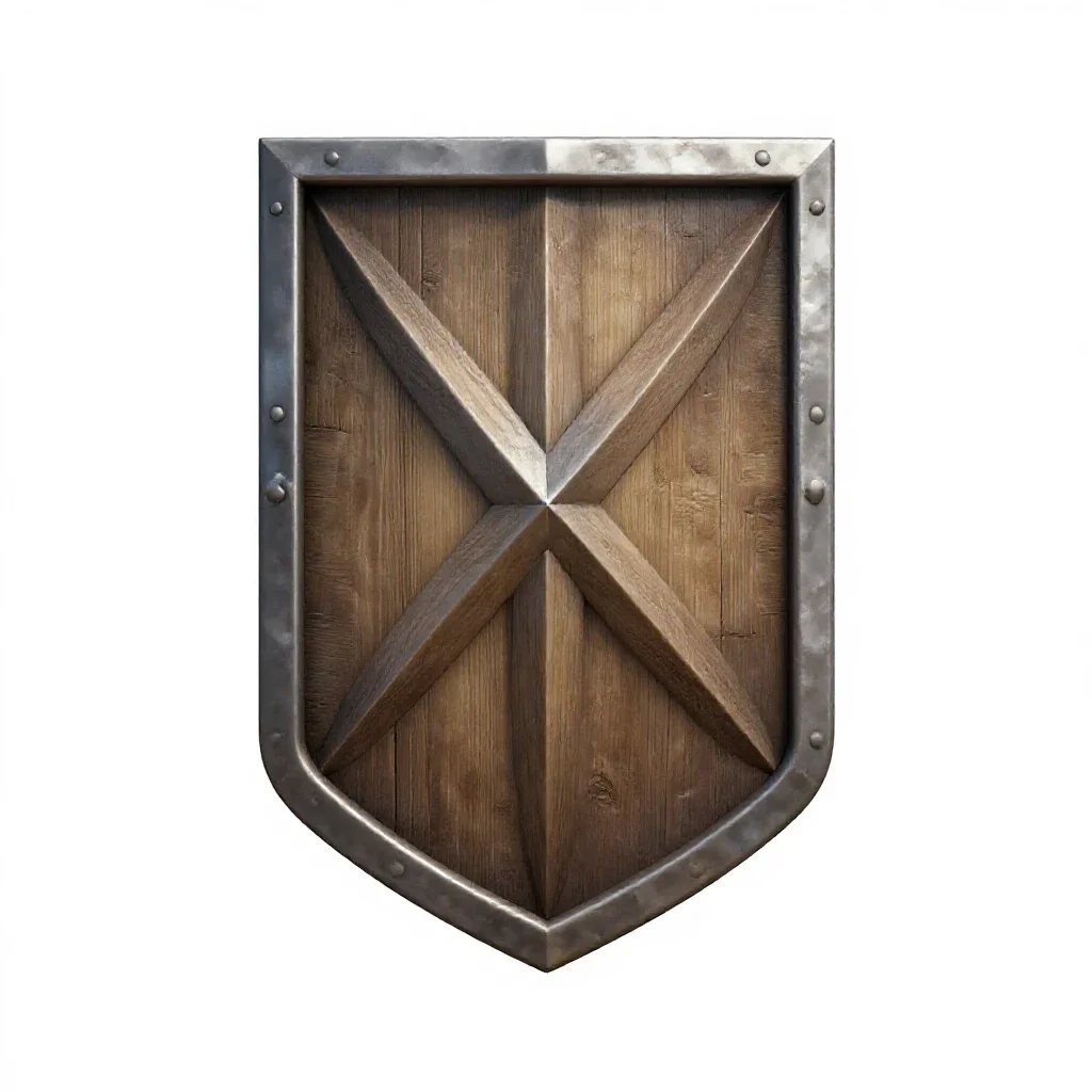 Paladin's tabard isolated on a white background