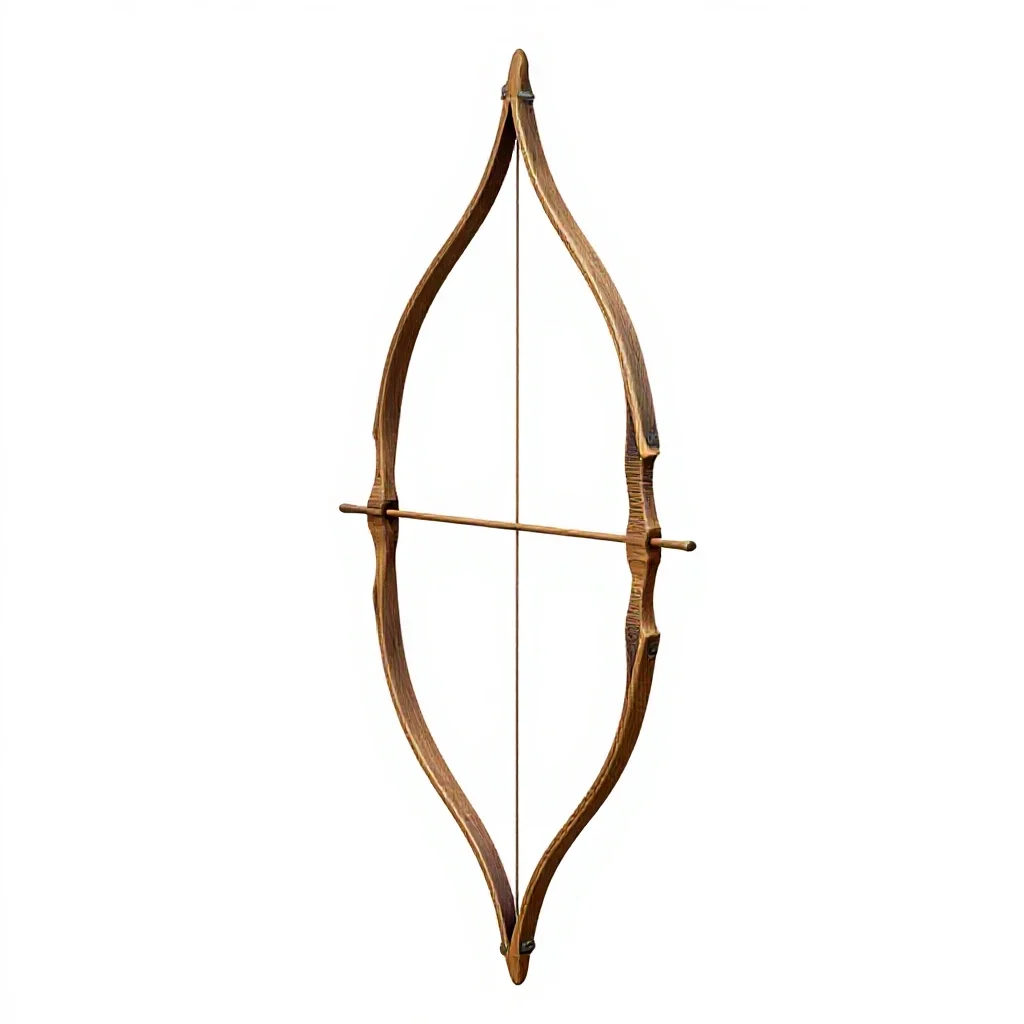 Elven bow isolated on a white background