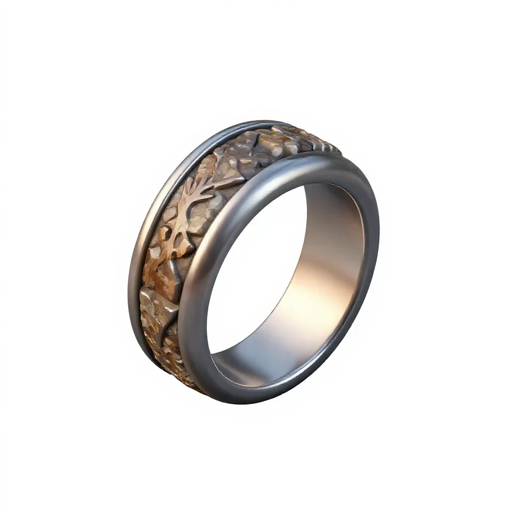 Enchanted ring isolated on a white background