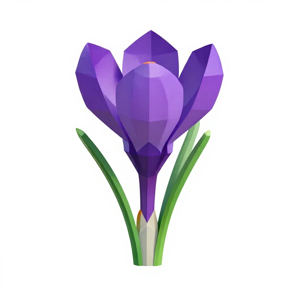 Crocus isolated on a white background